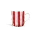 Pink & Burgundy Stripe Mug