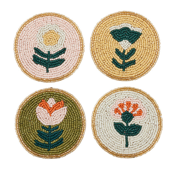 Freya Set of 4 Beaded Coasters