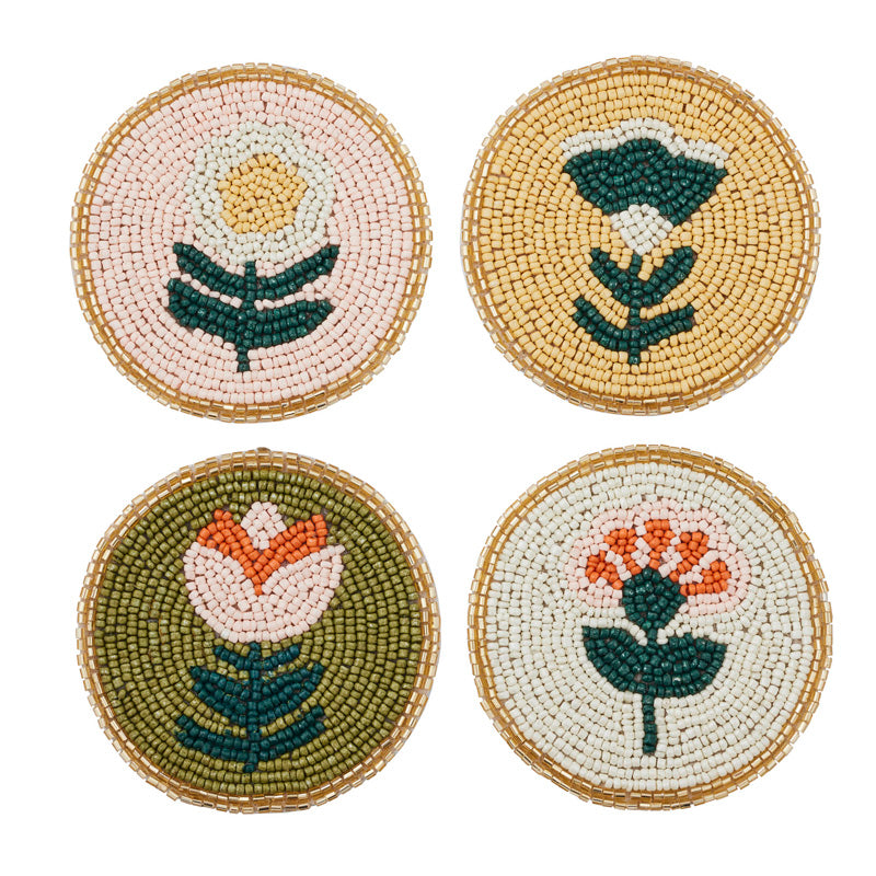 Freya Set of 4 Beaded Coasters