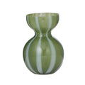Bobbi Glass Vase Olive/White
