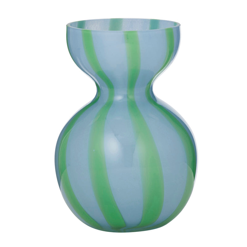 Bobbi Glass Vase Sky/Emerald