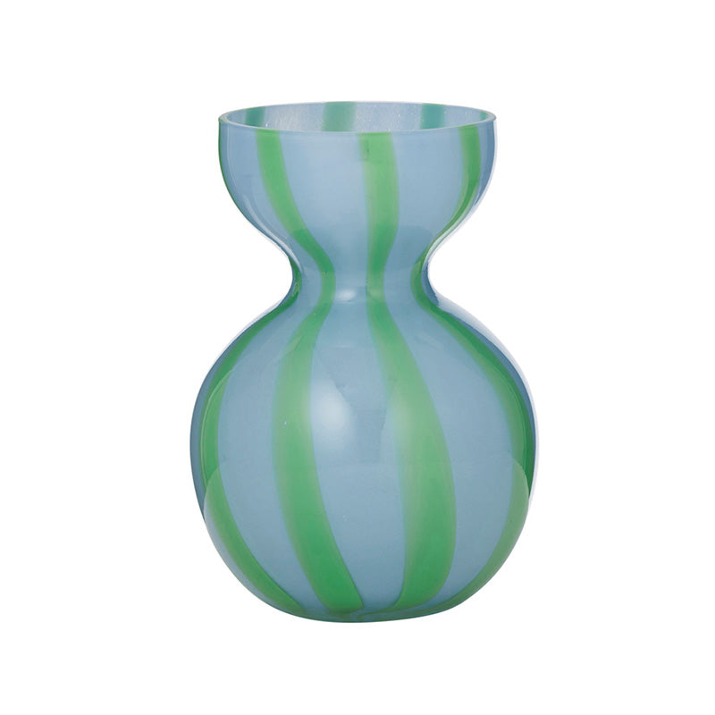 Bobbi Glass Vase Sky/Emerald
