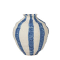Rayas Stripe Ceramic Vase Denim
