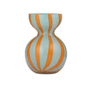 Bobbi Glass Vase Blue/Orange