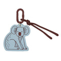 Blinky Koala Resin Key Ring Blue/Russet