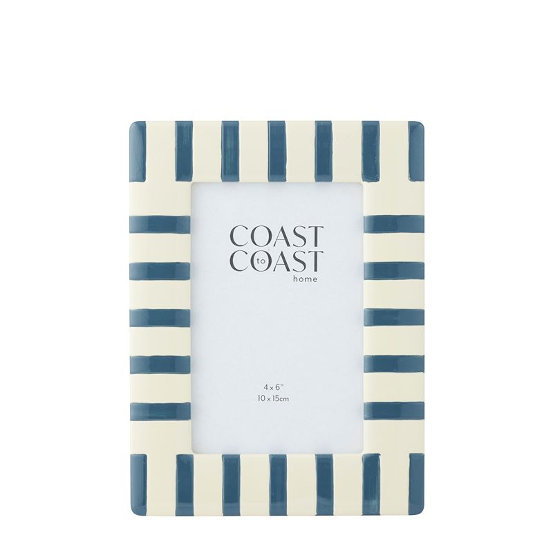 Kerr Resin Frame Ivory/Navy 4x6"