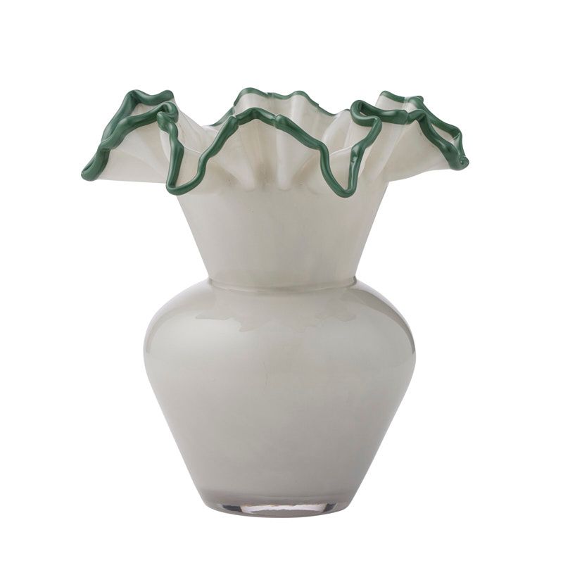 Elodie Glass Vase Medium Grey/Myrtle