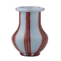 Peyton Stripe Glass Vase Large Sky/Russet