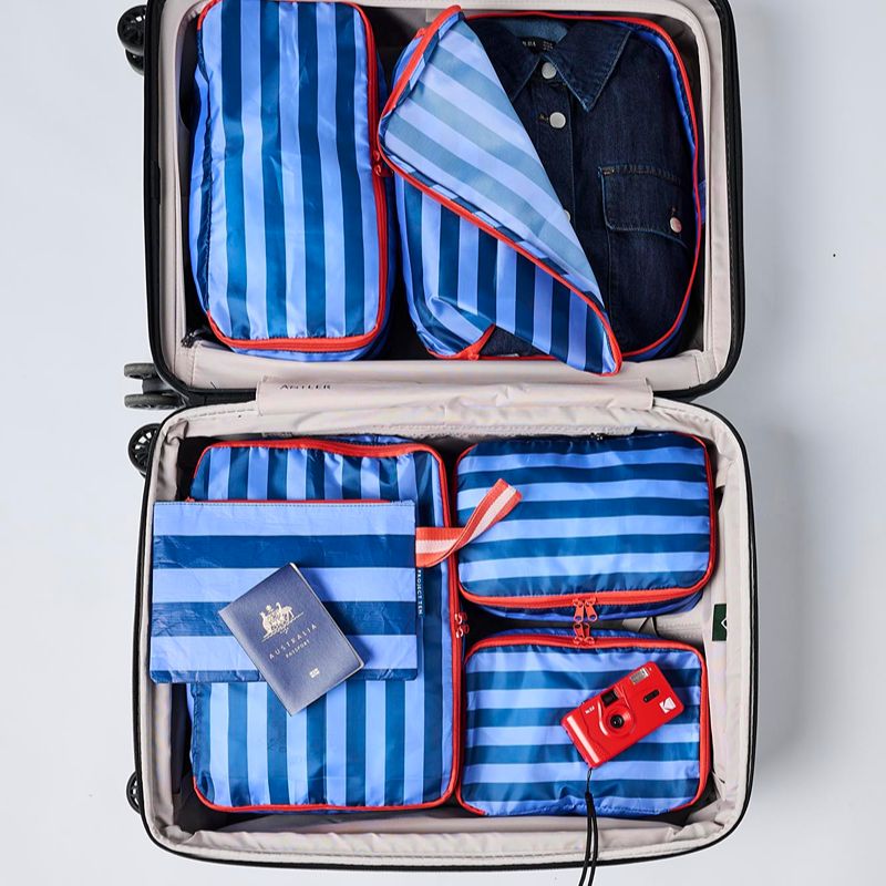 Packing Cube Set Blue Stripe