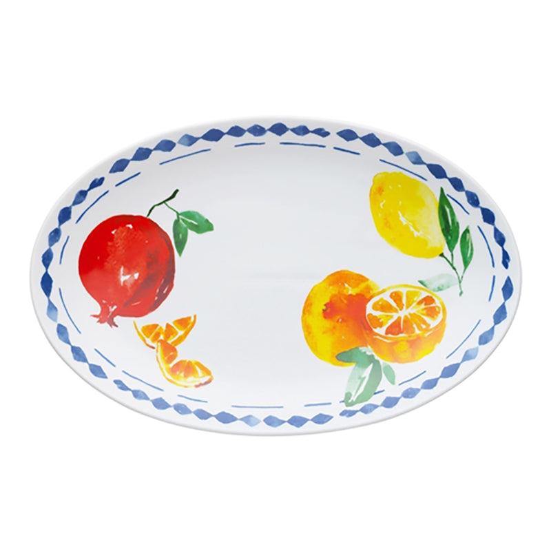 Positano Oval Serve Plate Citrus