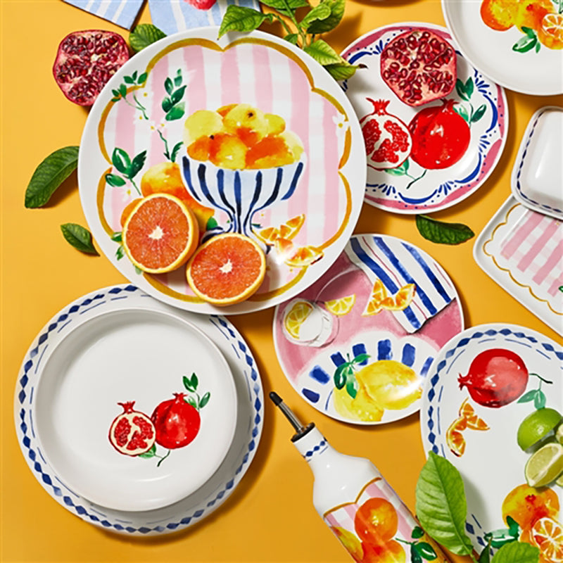 Positano Oval Serve Plate Citrus