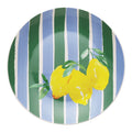 Limone Side Plate Blue Green Stripe