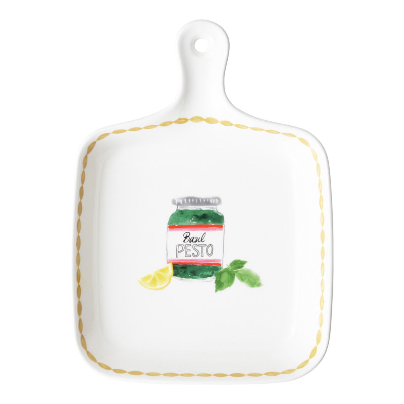 Valentina Square Handle Baker Pesto