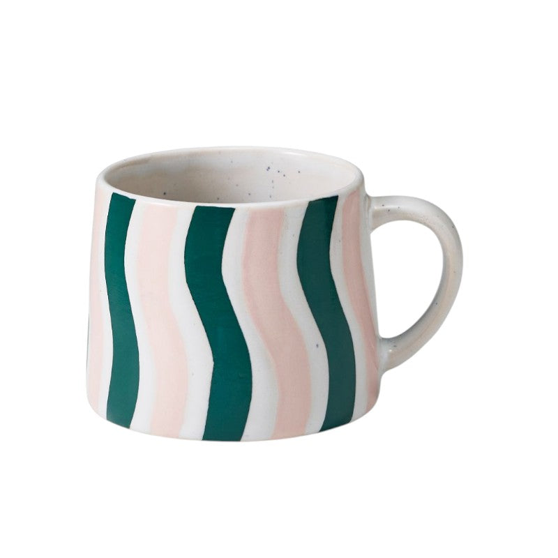 Carnevale Mug Green Wave