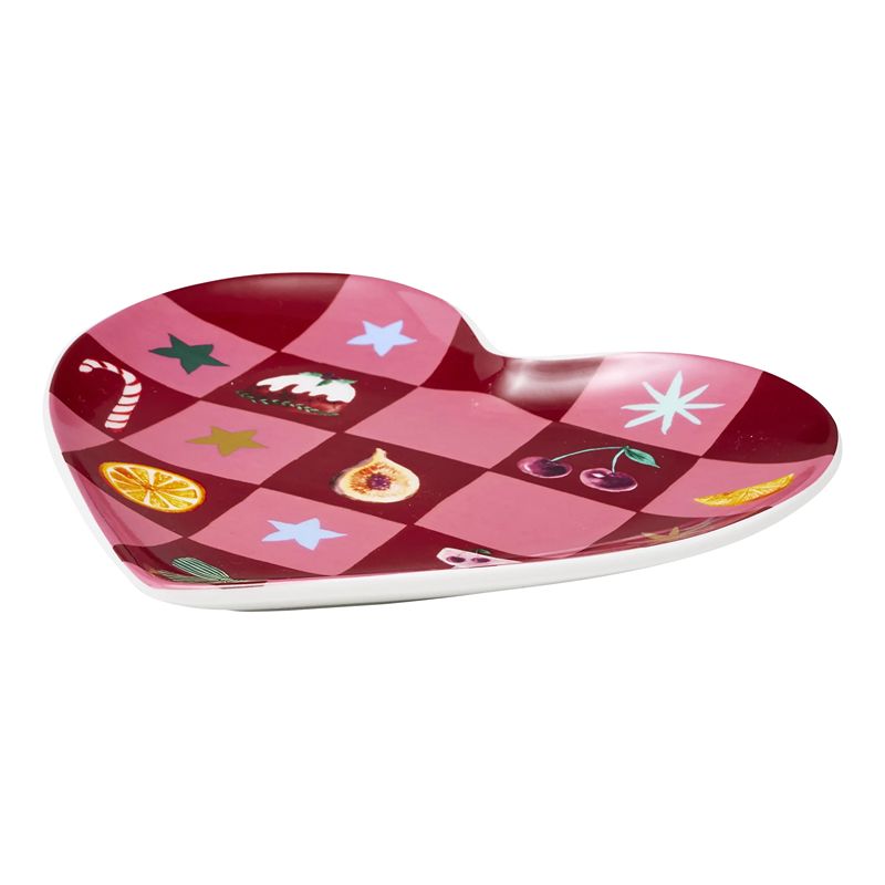 Tis the Season Heart Plate