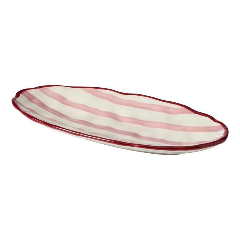 Sable Oval Platter 31cm Raspberry