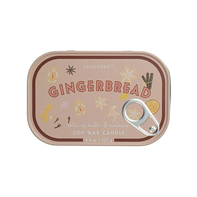 Bistro Gingerbread Tin Candle