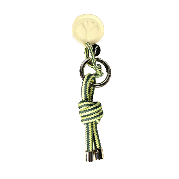 Rope Knot Key Ring Green/Lemon