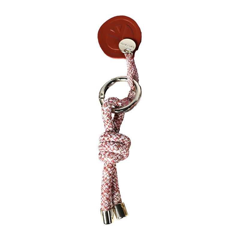 Rope Knot Key Ring Terracotta Fleck