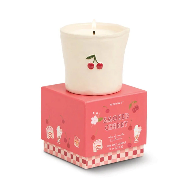 Bistro Smoked Cherry Embossed Candle