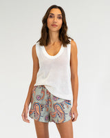 Palm  Cove Knit Tank White