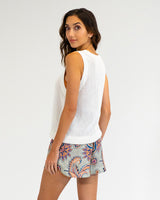 Palm  Cove Knit Tank White