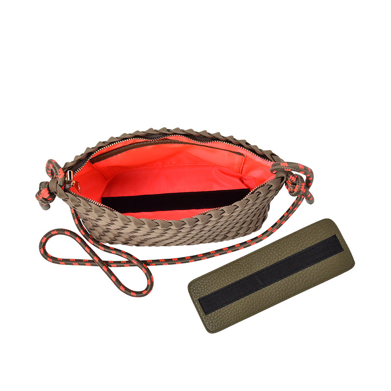 Panama Crossbody Bag Khaki Neo Plait