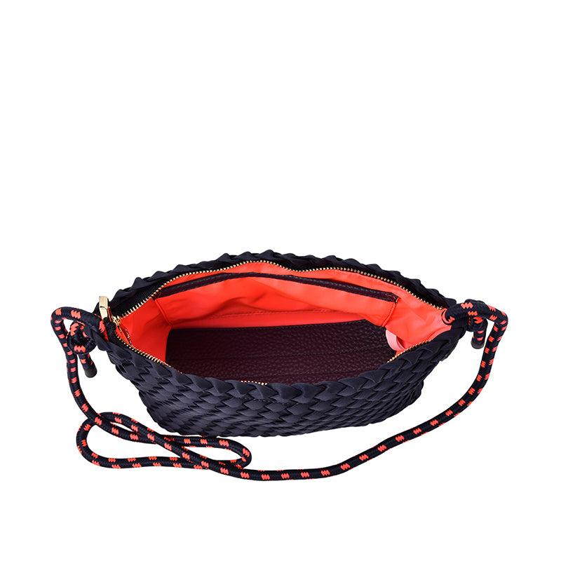 Panama Crossbody Bag Navy Neo Plait