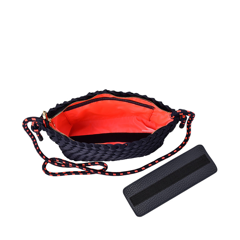 Panama Crossbody Bag Navy Neo Plait