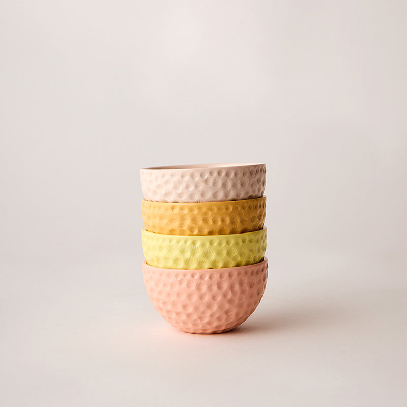 Pastel Pop Bowl Set Sml Cantaloupe Mix