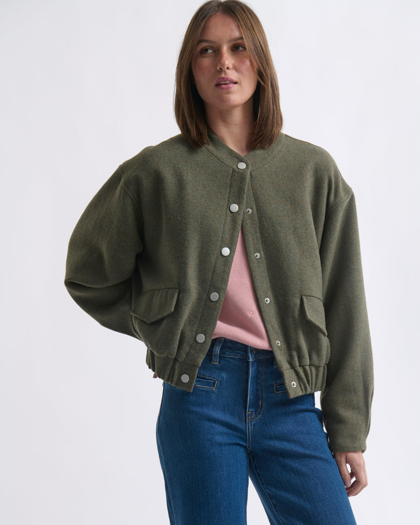 Peyton Bomber Jacket Khaki