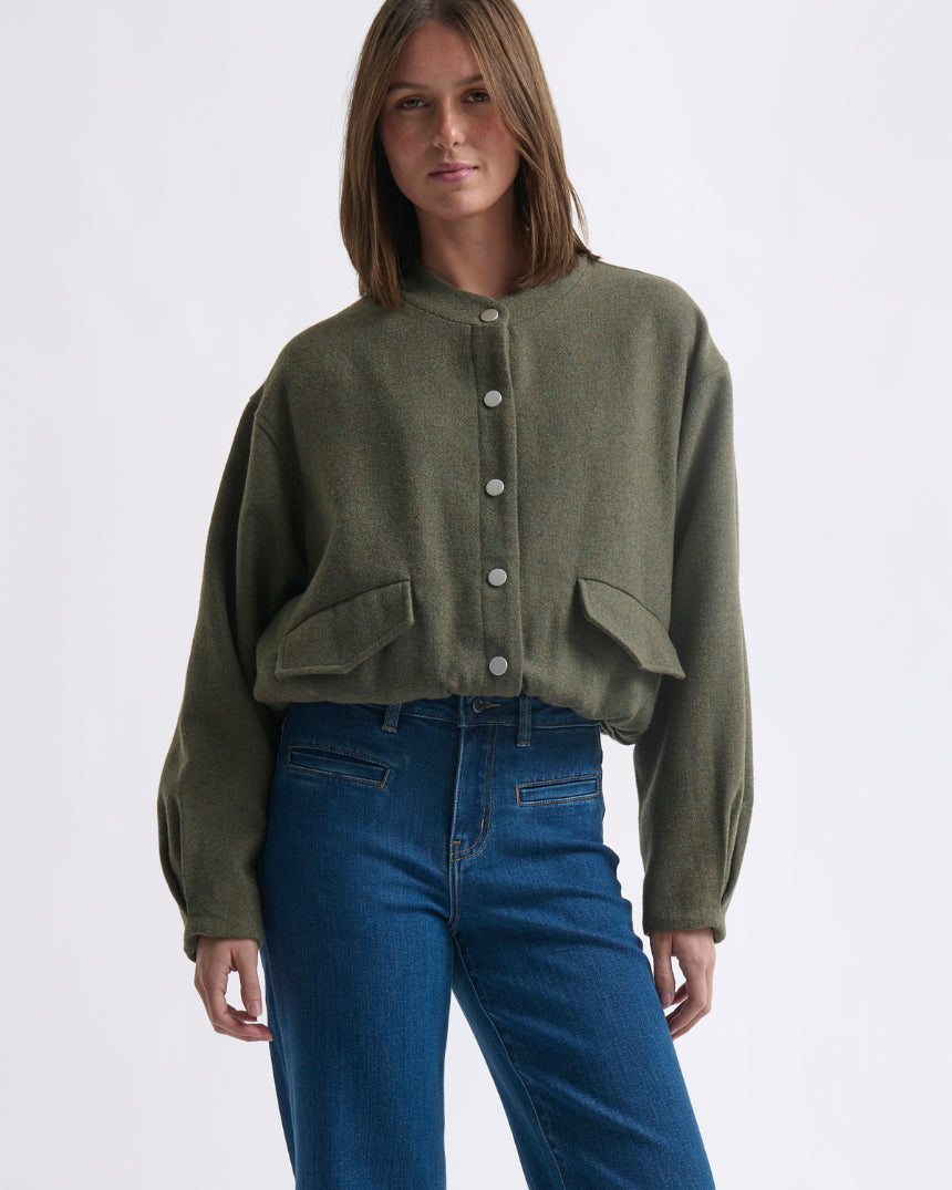 Peyton Bomber Jacket Khaki
