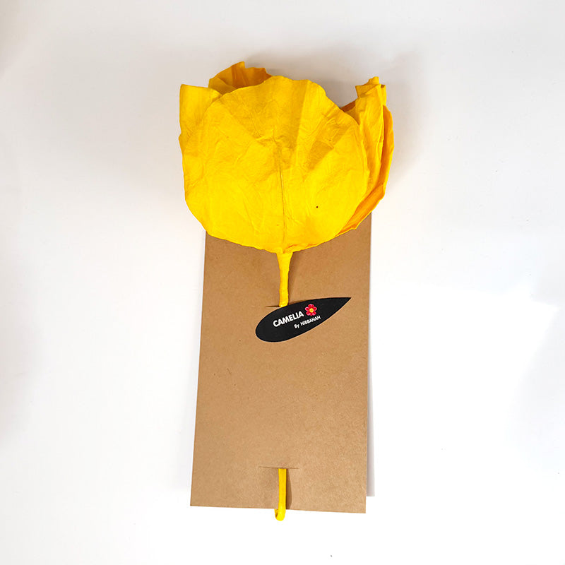 Camelia Paper Flower Yellow
