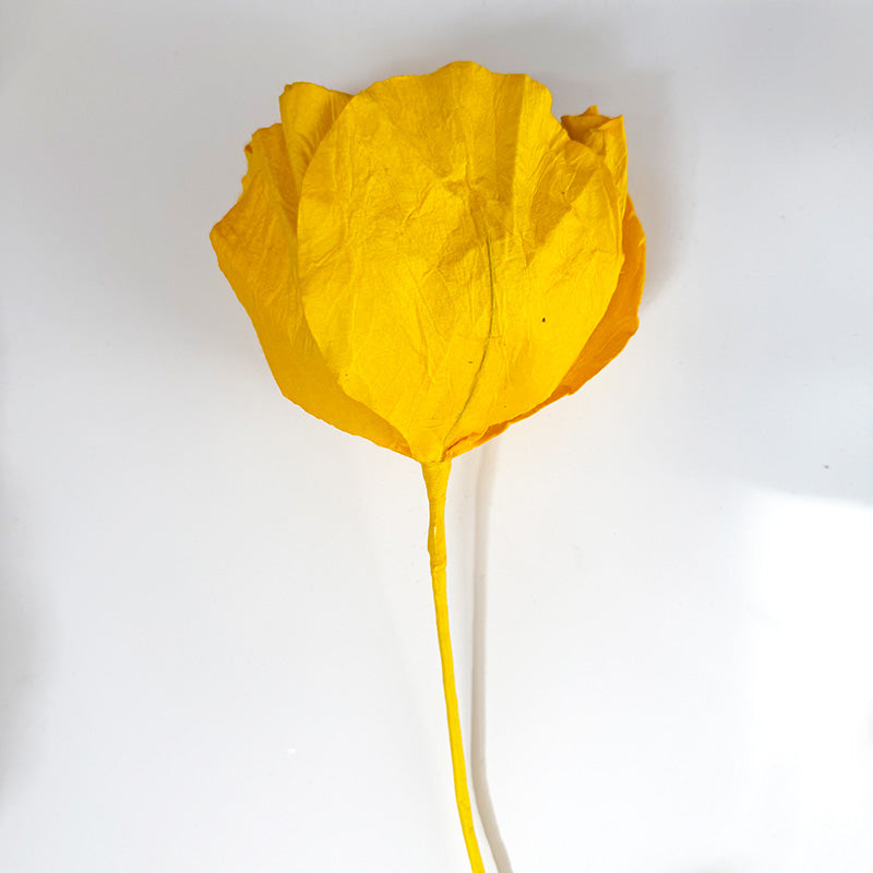 Camelia Paper Flower Yellow