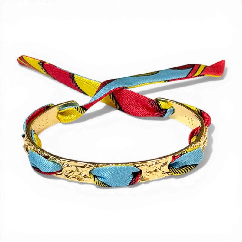 Fairytale Gold Bracelet with 1cm Bim Bright Silk Twill
