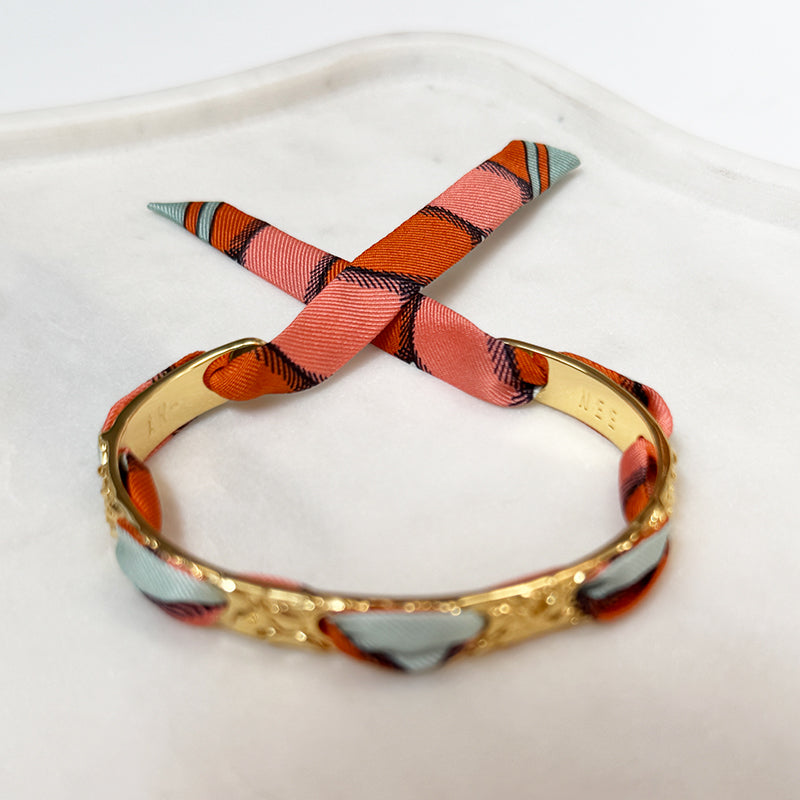 Fairytale Gold Bracelet with 1cm Bim Soft Silk Twill
