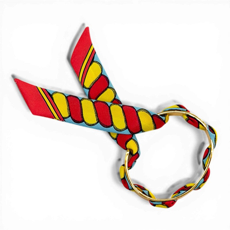 Septembre Gold Bracelet with 2cm Bim Bright Silk Twill