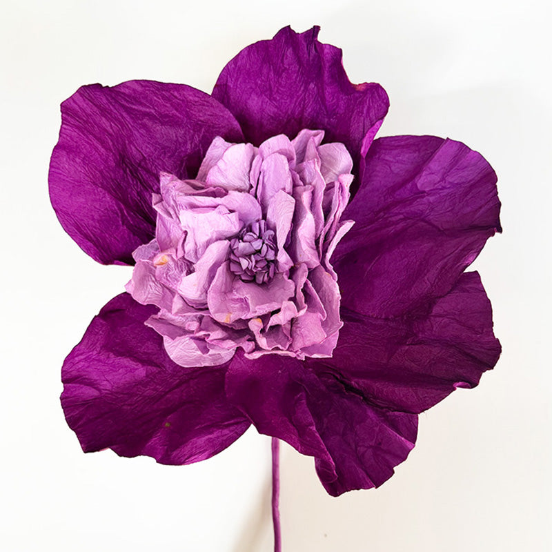 Camelia Paper Flower Purple