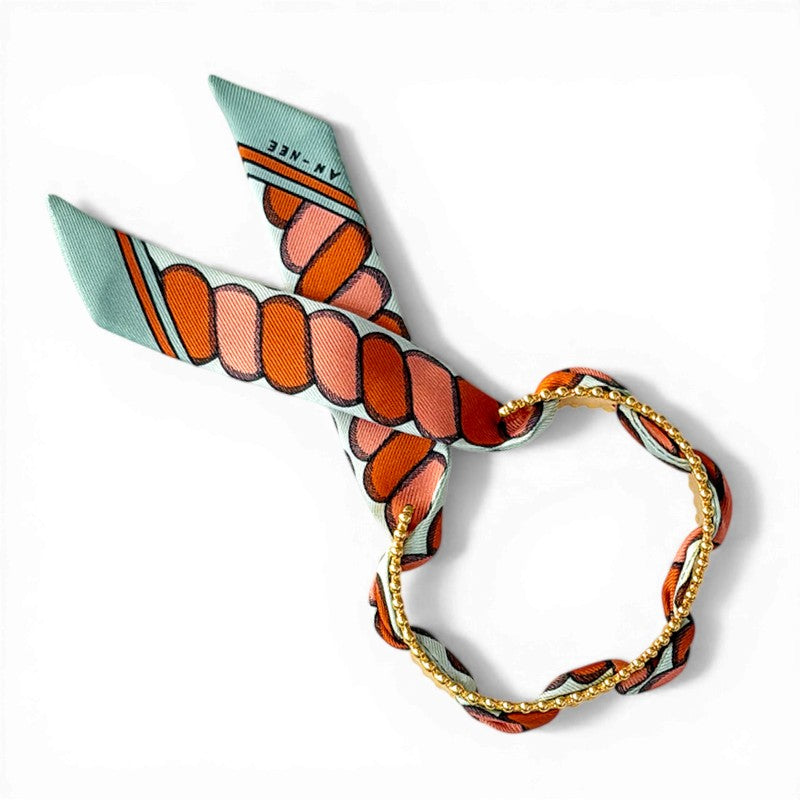 Diva Gold Bracelet with 2cm Bim Soft Silk Twill