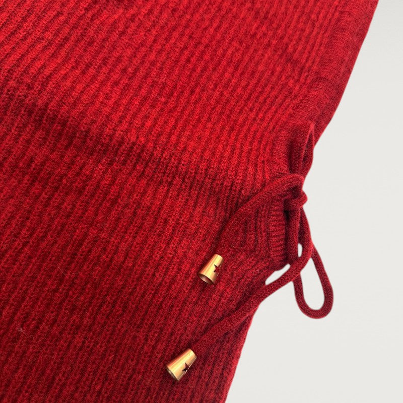 Cagoule Knit Hood Red Wine