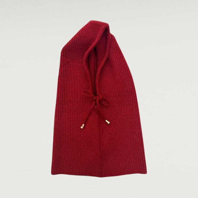 Cagoule Knit Hood Red Wine