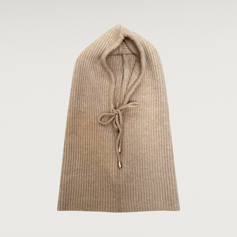 Cagoule Knit Hood Camel