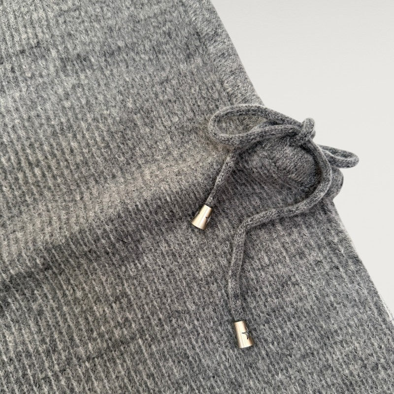 Cagoule Knit Hood Dark Grey