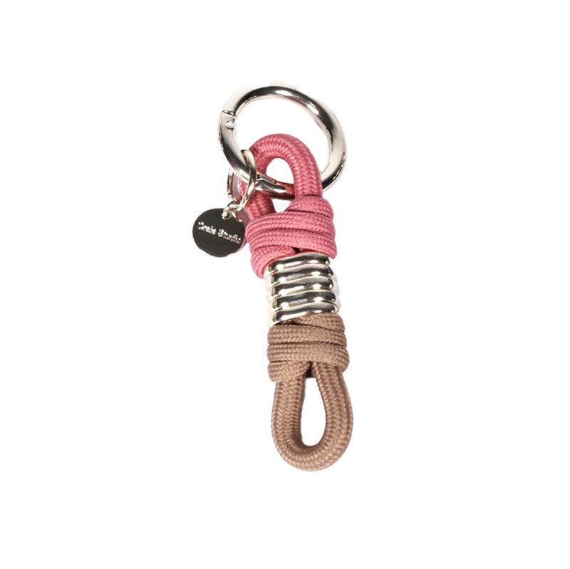 Rope Masai Key Ring Rose/Taupe