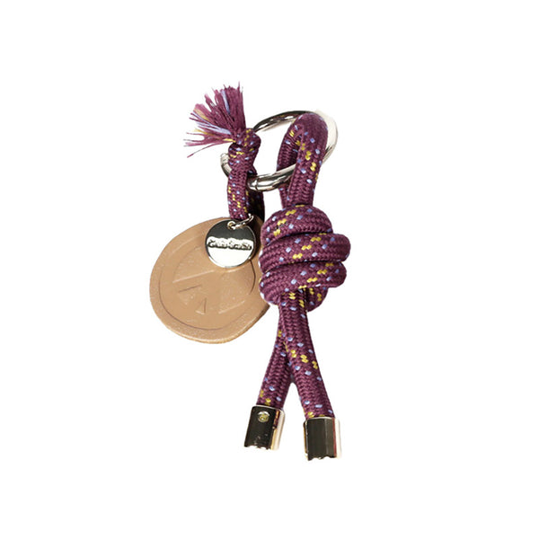 Rope Knot Key Ring High Mauve