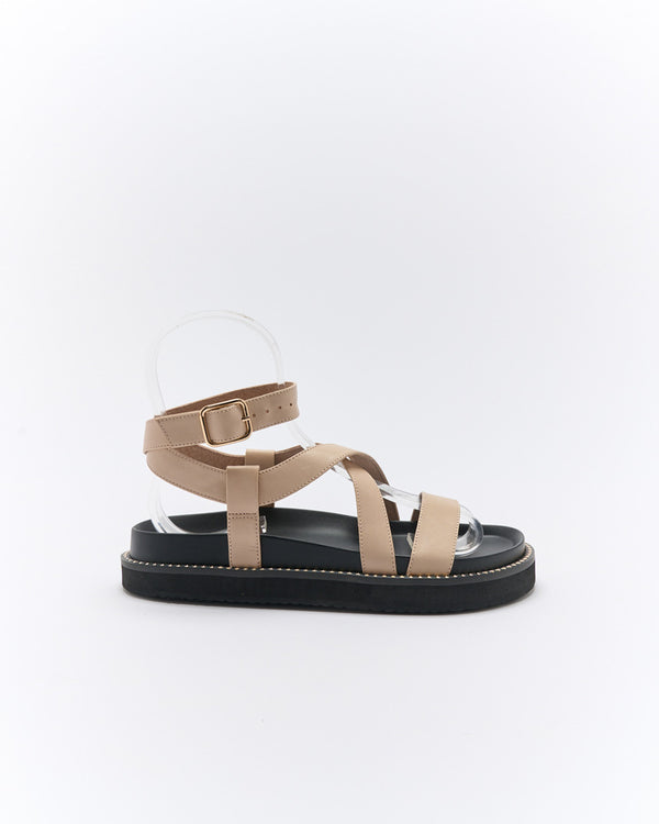 Presly Leather Sandal Oyster