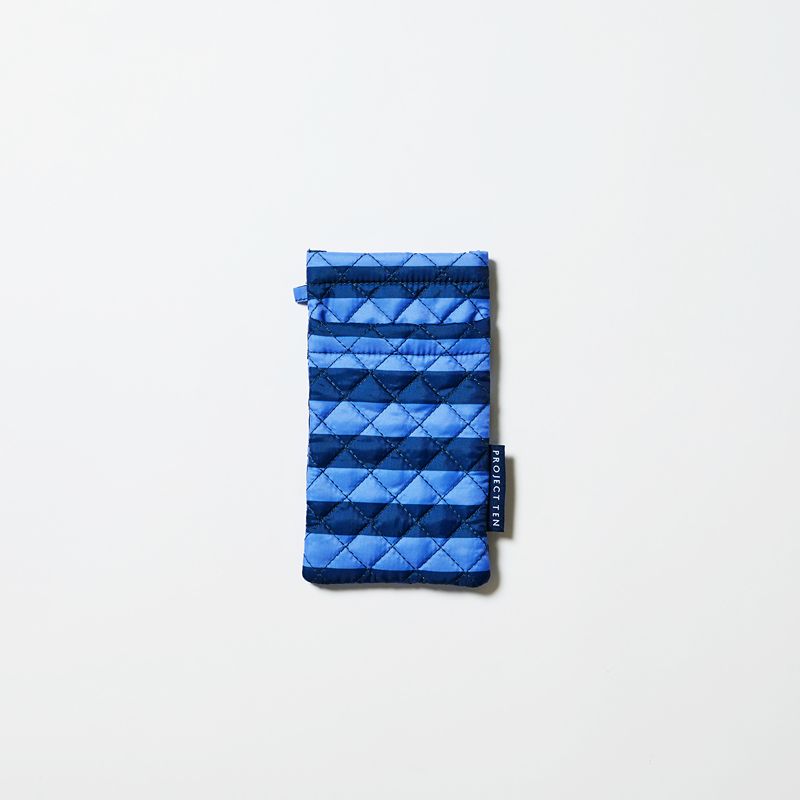 Double Glasses Case Blue Stripe