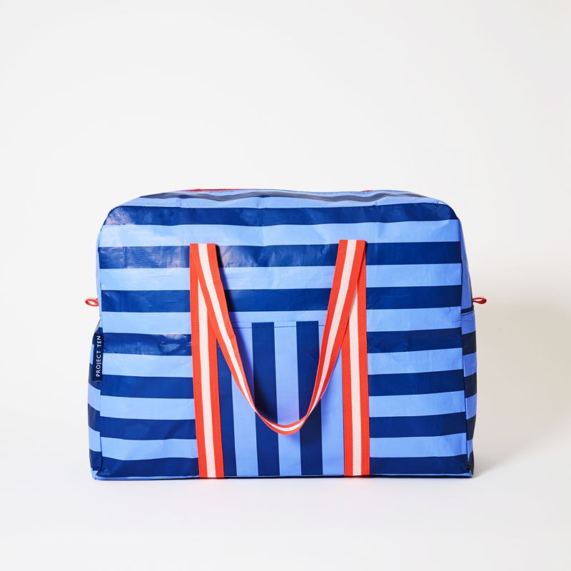 Overnight Bag Blue Stripe