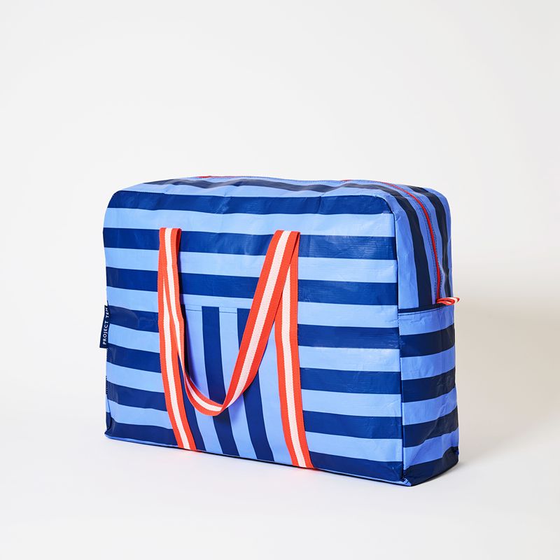 Overnight Bag Blue Stripe