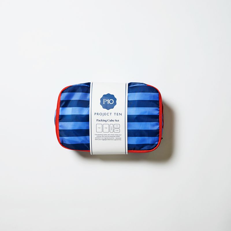 Packing Cube Set Blue Stripe